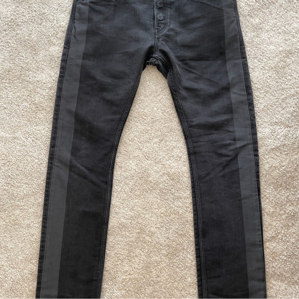Diesel Black Gold Men's Charcoal Skinny Jeans